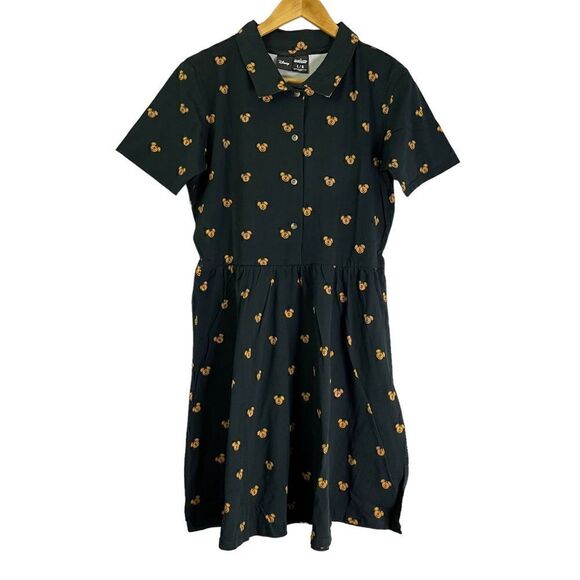 Disney Dresses & Skirts - Cakeworthy Disney Mickey Mouse Pumpkin Button Up Dress Halloween